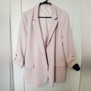 MOD Pale Blush Longline Blazer